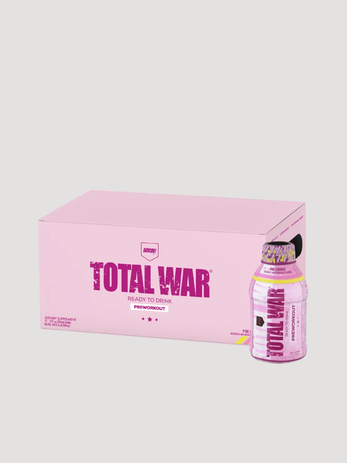 Total War RTD 12 Pack-Drinks & RTDs-Redcon1-Pink Lemonade-Club Bunker